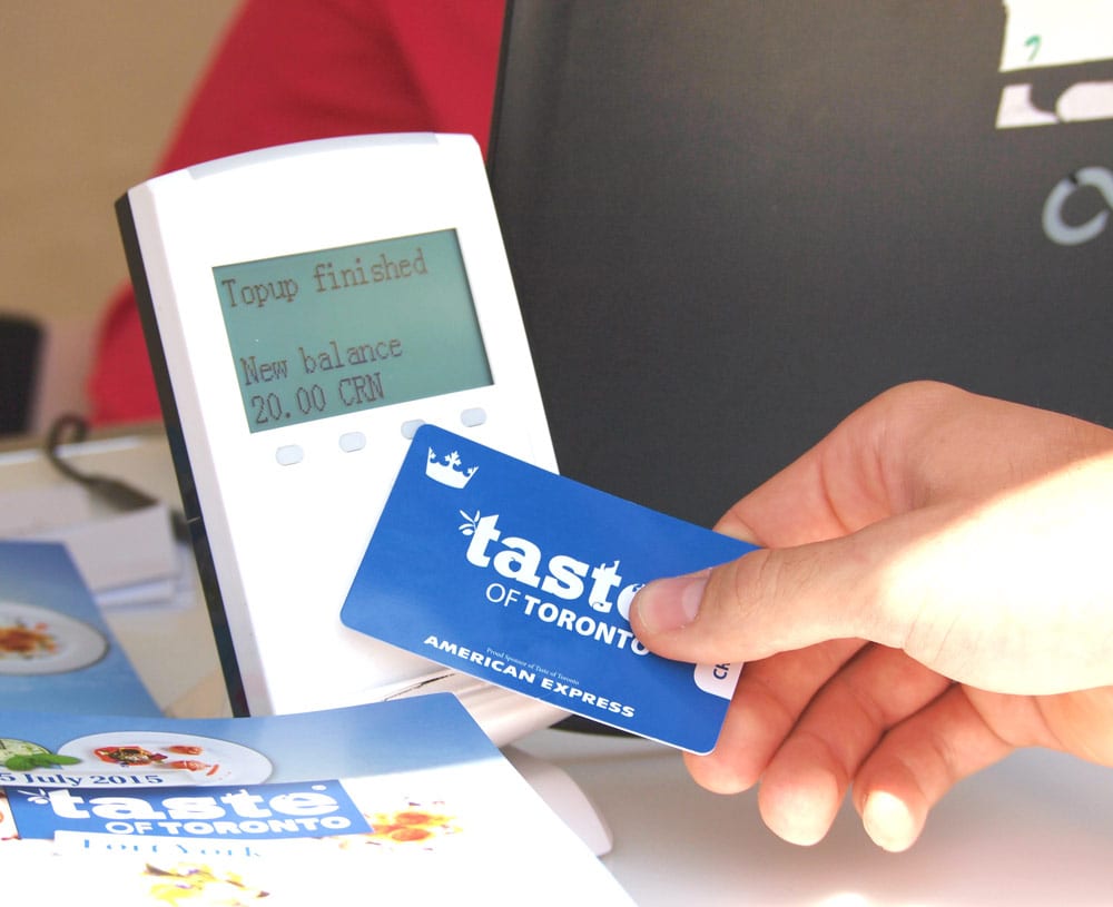 RFID Cashless Payments at the Taste of Toronto food festival